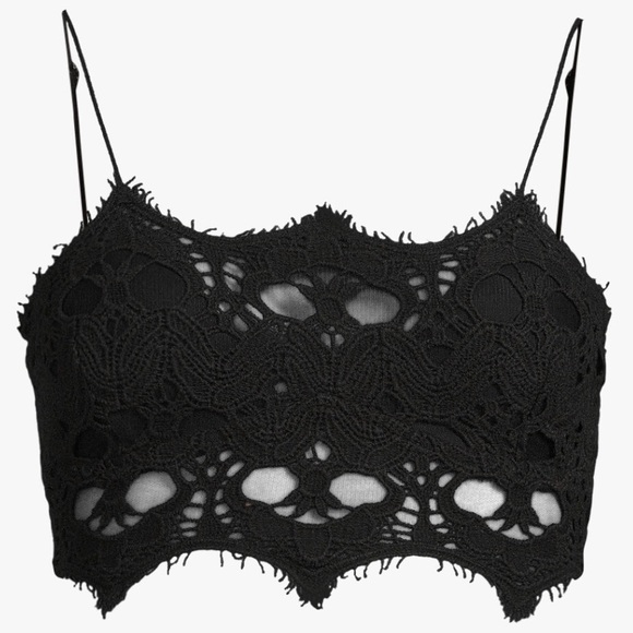 FREE PEOPLE Athena Bralette in Black Size Large - Picture 6 of 13